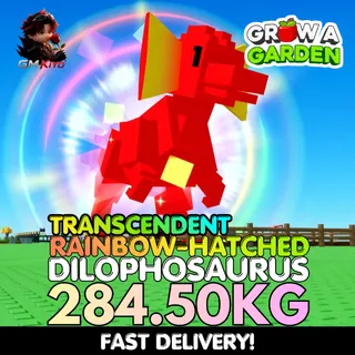 TRANSCENDENT Rainbow Hatched Dilophosaurus 284.50KG | RBH Dilo | Age 500 ⚡INSTANT DELIVERY⚡