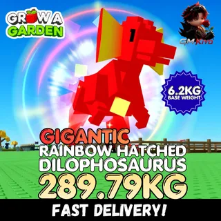 GIGANTIC Rainbow Hatched Dilophosaurus 289.79KG | RBH Dilo | Age 500 ⚡INSTANT DELIVERY⚡