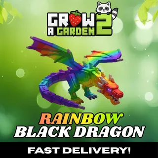 RAINBOW Black Dragon⚡INSTANT DROP DELIVERY⚡