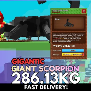 Huge GIGANTIC Giant Scorpion 286.13KG