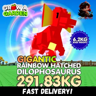 GIGANTIC Rainbow Hatched Dilophosaurus 291.83KG | RBH Dilo | Age 500 ⚡INSTANT DELIVERY⚡