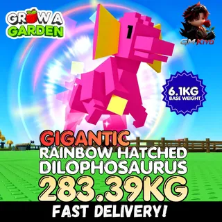 GIGANTIC Rainbow Hatched Dilophosaurus 283.39KG | RBH Dilo | Age 500 ⚡INSTANT DELIVERY⚡