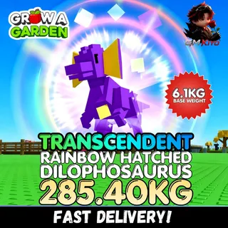 TRANSCENDENT Rainbow Hatched Dilophosaurus 285.40KG | Age 500 ⚡INSTANT DELIVERY⚡