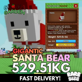 GIGANTIC SANTA BEAR 529.51KG | COLOSSAL | Rare Size ⚡INSTANT DELIVERY⚡