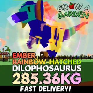 EMBER Rainbow Hatched Dilophosaurus 285.36KG | RBH Dilo | Age 500⚡INSTANT DELIVERY⚡