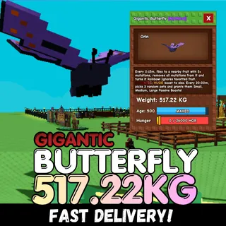 GIGANTIC Colossal Butterfly 517.22KG | Age 500 ⚡INSTANT DELIVERY⚡