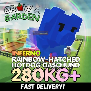 HUGE INFERNO Rainbow Hatched Hotdog Daschund 280KG+ | RBH Hotdog ⚡INSTANT DELIVERY⚡
