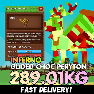INFERNO Huge Gilded Choc Peryton 289.01KG | GCP | Age 500 ⚡INSTANT DELIVERY⚡