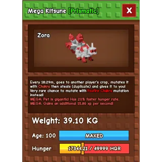 Mega Semi huge Kitsune 39.10KG