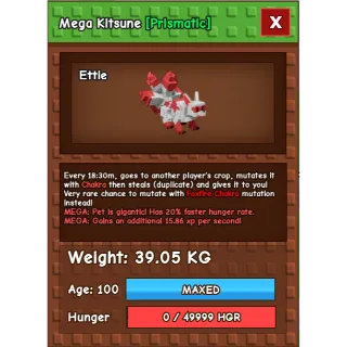 Semi-huge Mega Kitsune 39.05KG