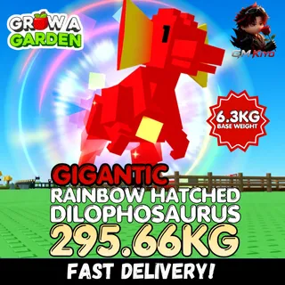 GIGANTIC Rainbow Hatched Dilophosaurus 295.66KG | RBH Dilo | Age 500 ⚡INSTANT DELIVERY⚡
