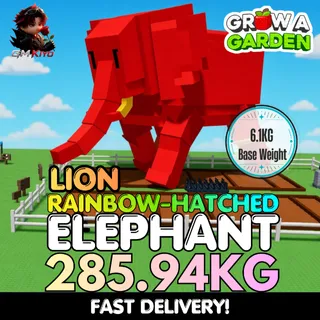 LION Rainbow Hatched Elephant 285.94KG | RBH | Age 500 ⚡INSTANT DELIVERY⚡