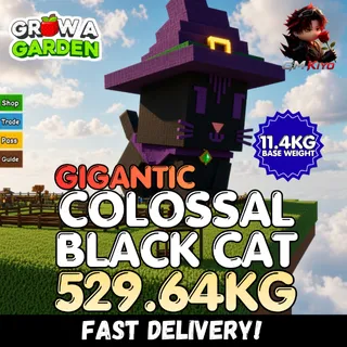 GIGANTIC Colossal Black Cat 529.64KG | 11.4KG Base Weight | Age 500 ⚡INSTANT DELIVERY⚡