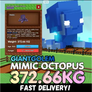 GIANTGOLEM Titanic Mimic Octopus 372.66KG | Age 500⚡INSTANT DELIVERY⚡