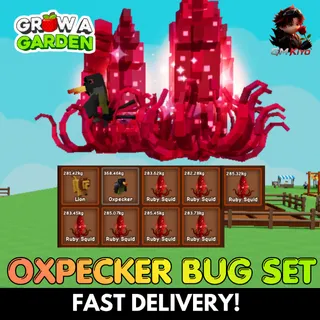 Oxpecker Bug Set | 9X Pets Bundle | All Age 500 ⚡INSTANT DELIVERY⚡