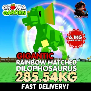 GIGANTIC Rainbow Hatched Dilophosaurus 285.54KG | RBH Dilo | Age 500 ⚡INSTANT DELIVERY⚡