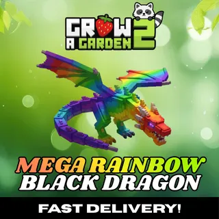 MEGA RAINBOW Black Dragon | MRBD | GAG2 ⚡ INSTANT DELIVERY ⚡
