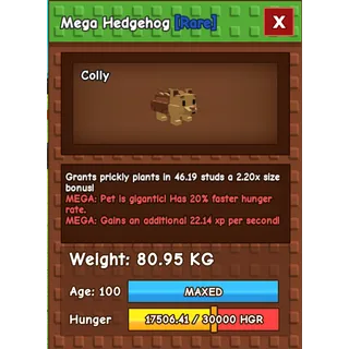 Mega Titanic Hedgehog 80.95KG