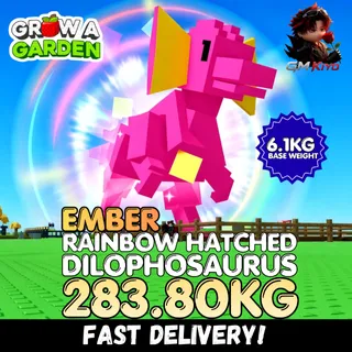 EMBER Rainbow Hatched Dilophosaurus 283.80KG | RBH Dilo | Age 500 ⚡INSTANT DELIVERY⚡