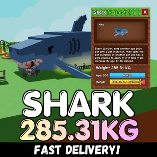 Shark 285.31KG | Huge | DLC Pet ⚡INSTANT DELIVERY⚡
