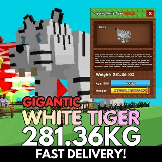 GIGANTIC WHITE TIGER 281.36KG | DLC | Huge | Age 500⚡INSTANT DELIVERY⚡