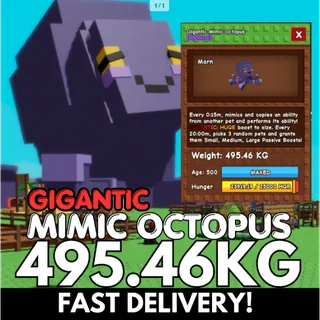 GIGANTIC Colossal Mimic Octopus 495.46KG | Age 500 ⚡INSTANT DELIVERY⚡