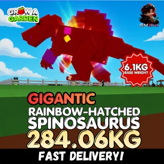 GIGANTIC Rainbow Hatched Spinosaurus 284.06KG | RBH Spino | Age 500 ⚡INSTANT DELIVERY⚡