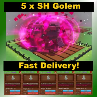 5 x Semi Huge Nightmare Golem 38/39KG ⚡INSTANT DELIVERY⚡