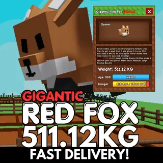 GIGANTIC Colossal Red Fox 511.12KG | Age 500 ⚡INSTANT DELIVERY⚡