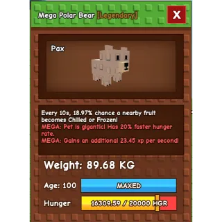 Mega Godly Polar Bear 89.68KG