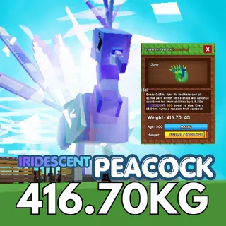 IRIDESCENT Peacock 416.70KG | 15sec CD | Age 500⚡INSTANT DELIVERY⚡