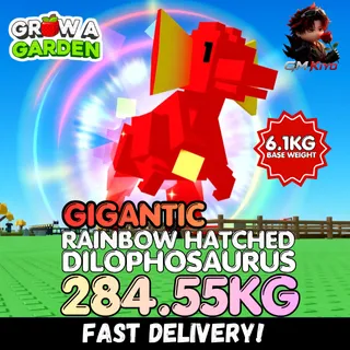 GIGANTIC Rainbow Hatched Dilophosaurus 284.55KG | RBH Dilo | Age 500 ⚡INSTANT DELIVERY⚡