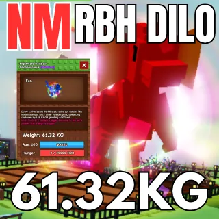 HUGE NIGHTMARE RAINBOW HATCHED DILOPHOSAURUS | RBH DILO 61.32KG ⚡INSTANT DELIVERY⚡