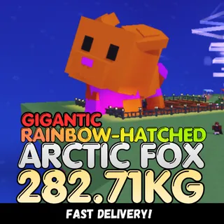 GIGANTIC Rainbow Hatched Arctic Fox 282.71KG | RBH | Age 500 ⚡INSTANT DELIVERY⚡
