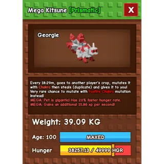 Semi-huge Mega Kitsune 39.09KG