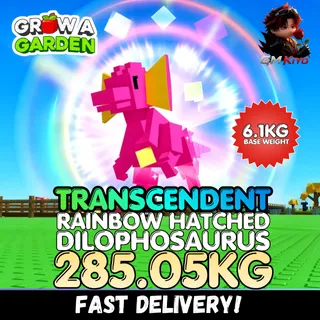 TRANSCENDENT Rainbow Hatched Dilophosaurus 285.05KG | Age 500 ⚡INSTANT DELIVERY⚡