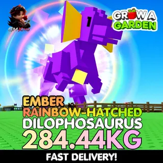 EMBER Rainbow Hatched Dilophosaurus 284.44KG | RBH Dilo | Age 500 ⚡INSTANT DELIVERY⚡