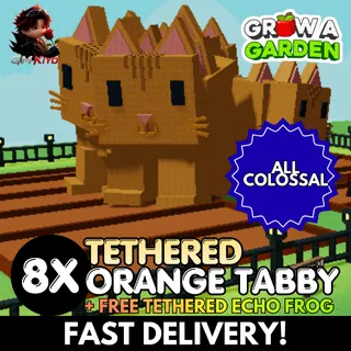 8X Tethered Orange Tabby with Free Echo Frog #2 | All Colossal | Age 500 ⚡INSTANT DELIVERY⚡