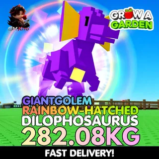 GIANTGOLEM Rainbow Hatched Dilophosaurus 282.08KG | RBH Dilo | Age 500 ⚡INSTANT DELIVERY⚡