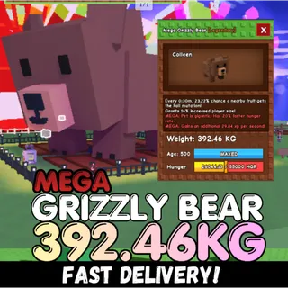 MEGA Titanic Grizzly Bear 392.46KG | Age 500⚡INSTANT DELIVERY⚡