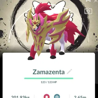 POKEMON GO  Level 50 Shiny Crowned Zamazenta Fest BG- TRADE