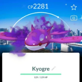 Pokémon Go Shiny 50 Level Kyogre BG-Trade
