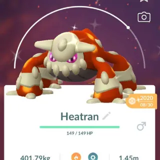 Pokémon Go guaranted lucky shiny Heatran-Trade
