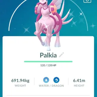 Pokémon Go Shiny Palkia with Special Rend-Trade