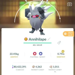 POKEMON GO - annihliape 2500co with  BG- TRADE