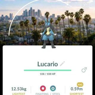 Pokémon Go XXS Lucario BG -Trade