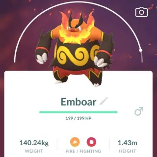 Pokémon Go 40 Level Emboar -Trade