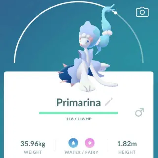 Pokémon Go 40 Level Primarina -Trade