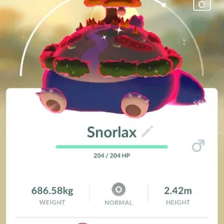 Pokémon Go shiny gmax snorlax -Trade