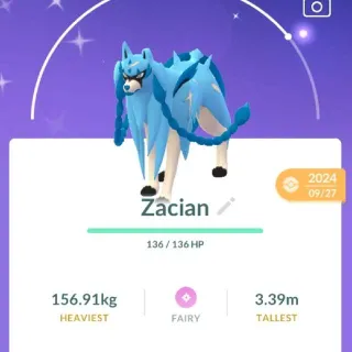 Pokémon Go Shiny Zacian-Trade